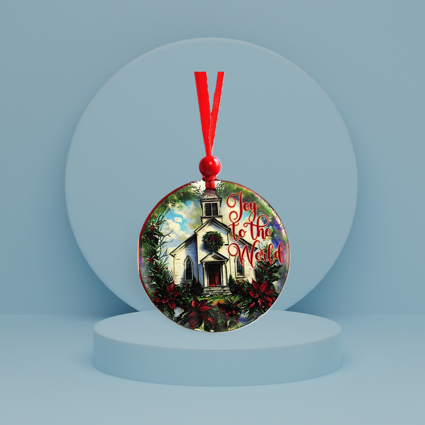 Round Shaped Sublimated Ornament