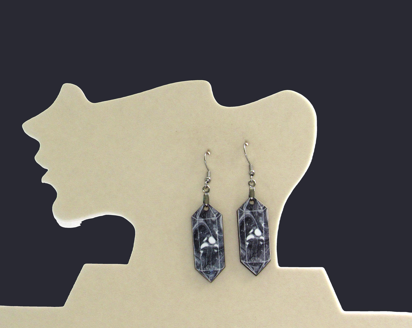 Gemstone Shaped Sublimated Earrings
