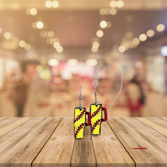 Tumbler Shaped Sublimated Earrings