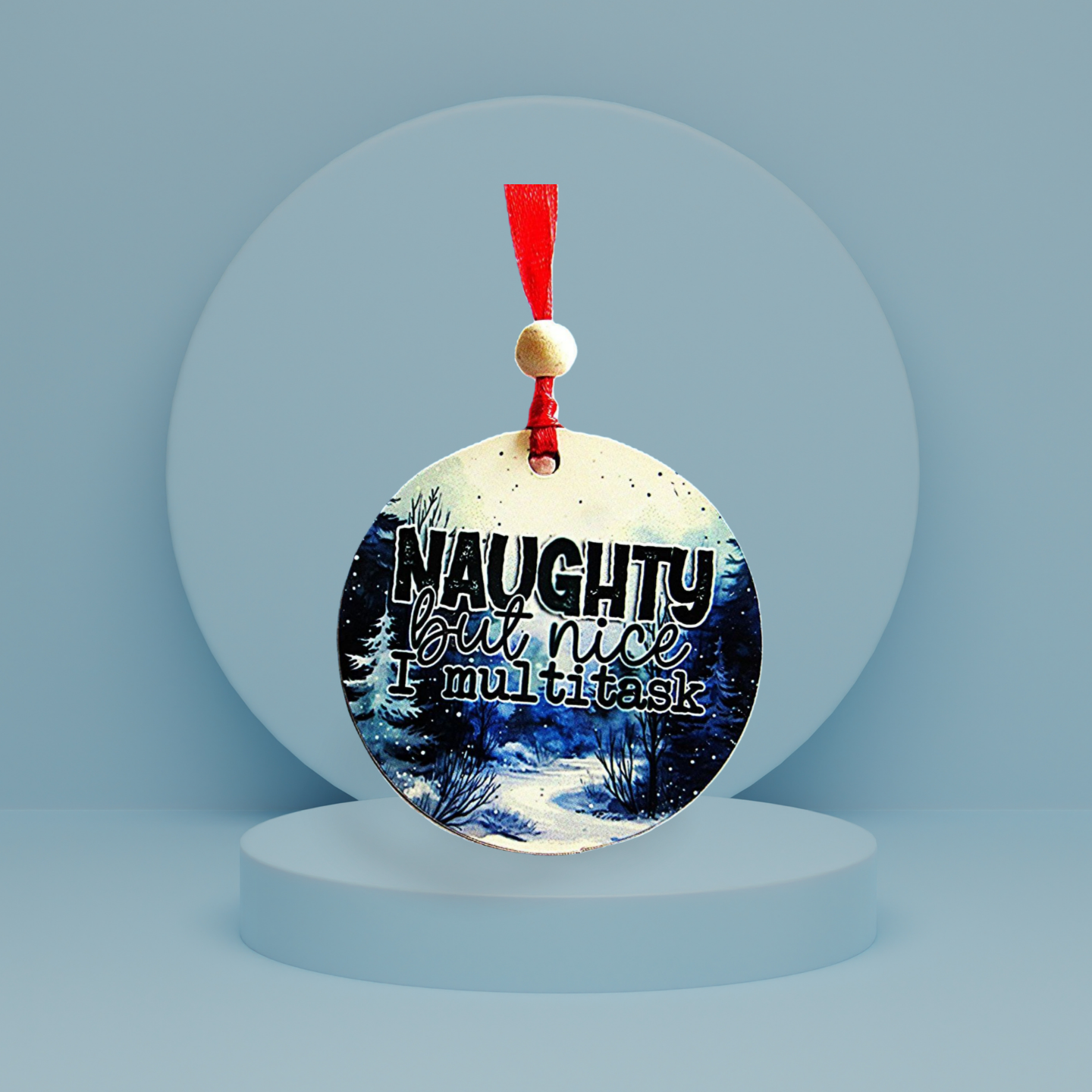 Round Shaped Sublimated Ornament