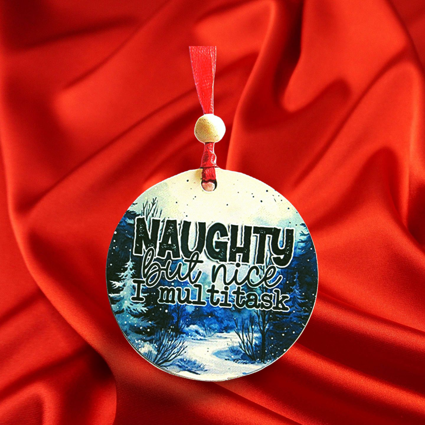 Round Shaped Sublimated Ornament