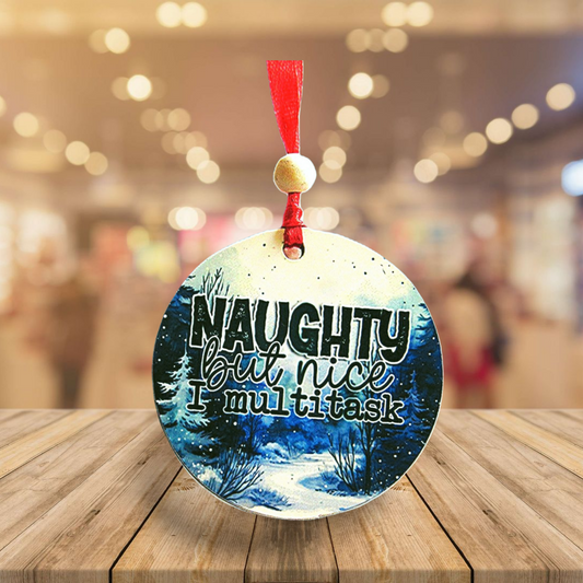 Round Shaped Sublimated Ornament