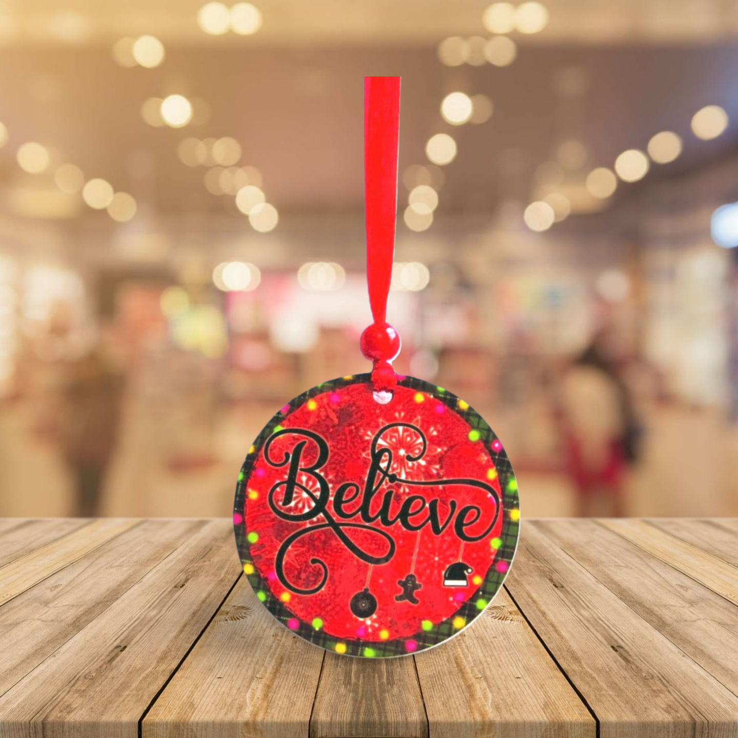 Round Shaped Sublimated Ornament