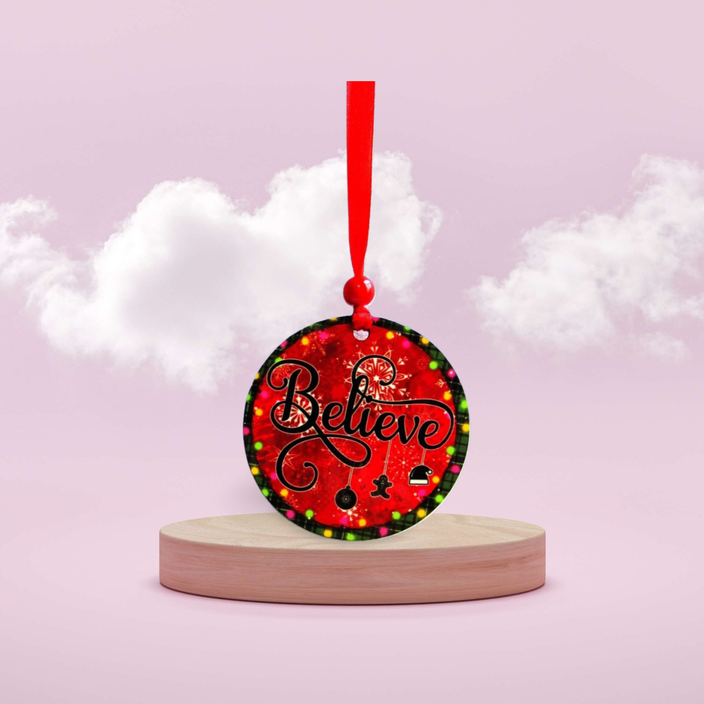 Round Shaped Sublimated Ornament