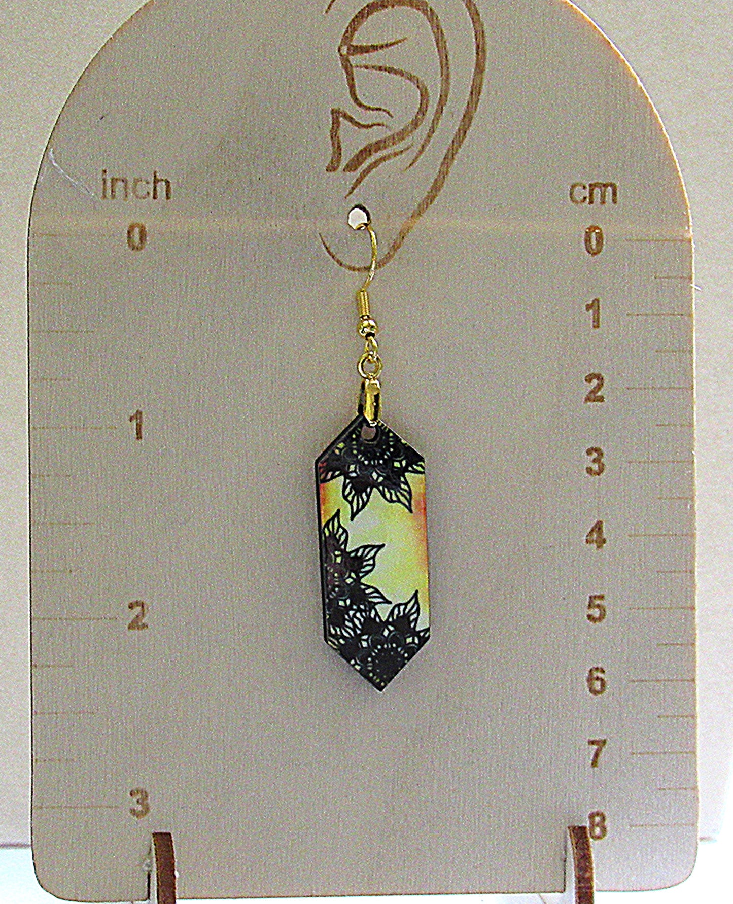 Gemstone Shaped Sublimated Earrings
