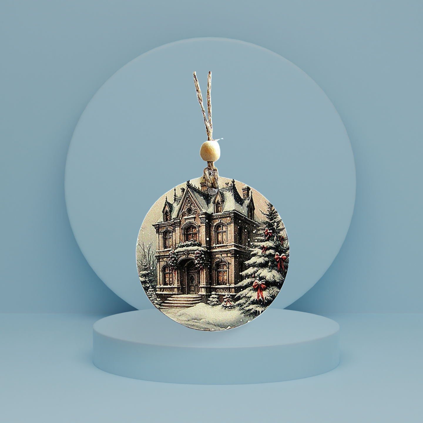 Round Shaped Sublimated Ornament