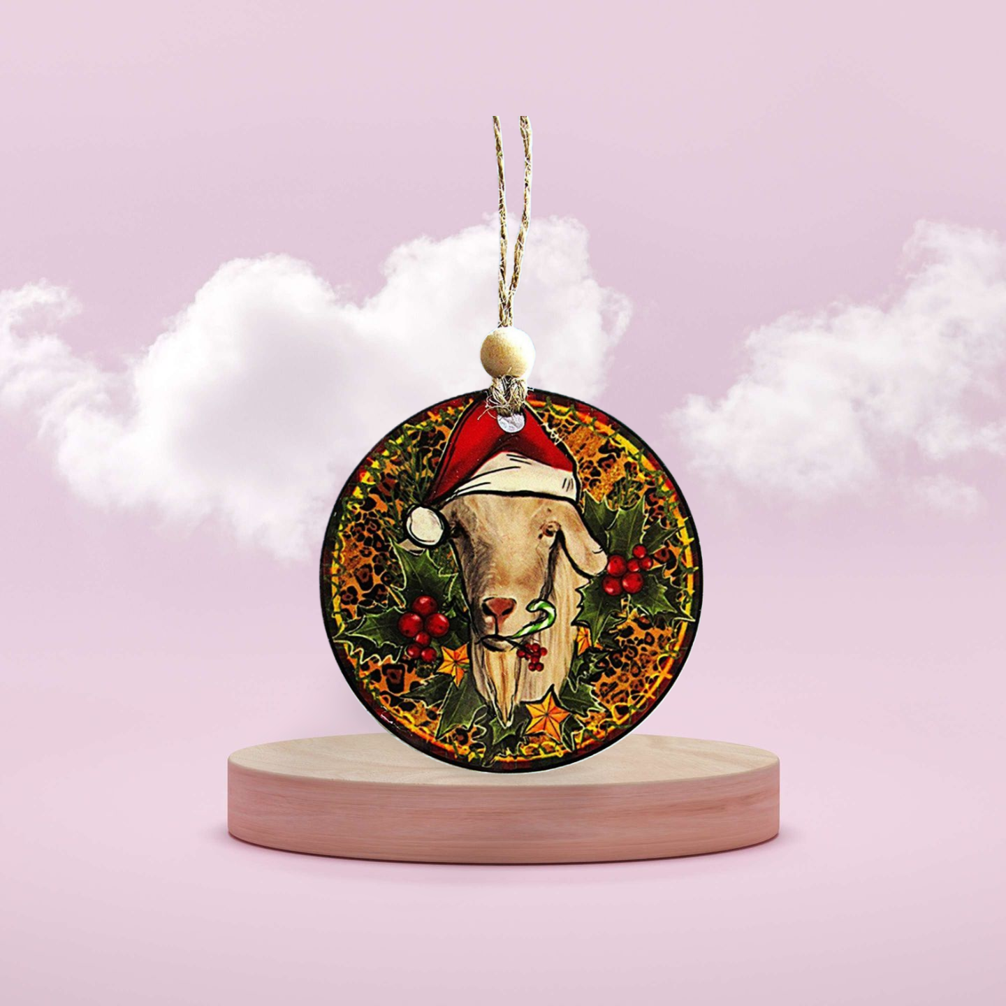 Round Shaped Sublimated Ornament