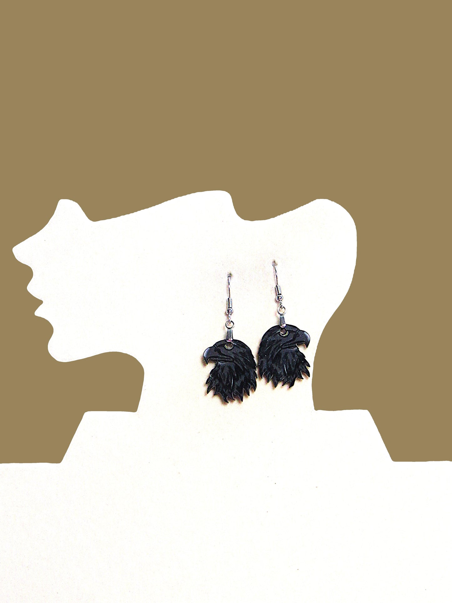 Eagle Head Shaped Sublimated Earrings
