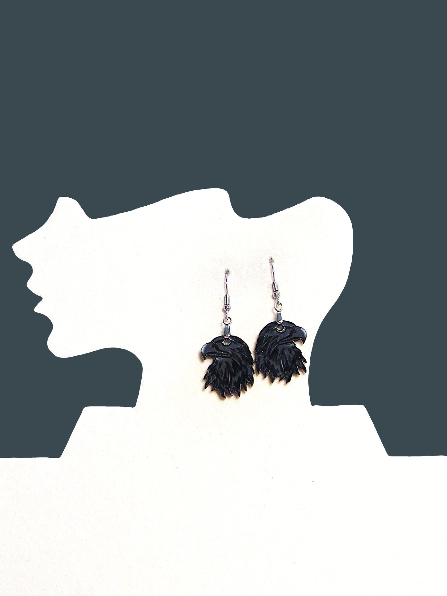 Eagle Head Shaped Sublimated Earrings