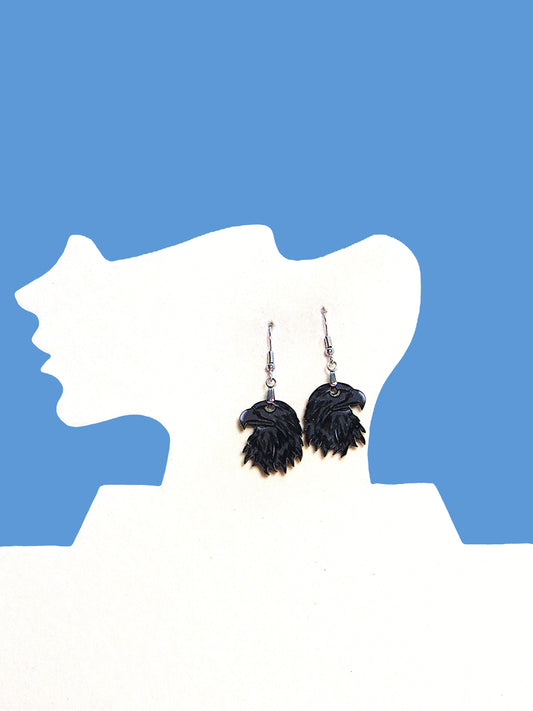 Eagle Head Shaped Sublimated Earrings