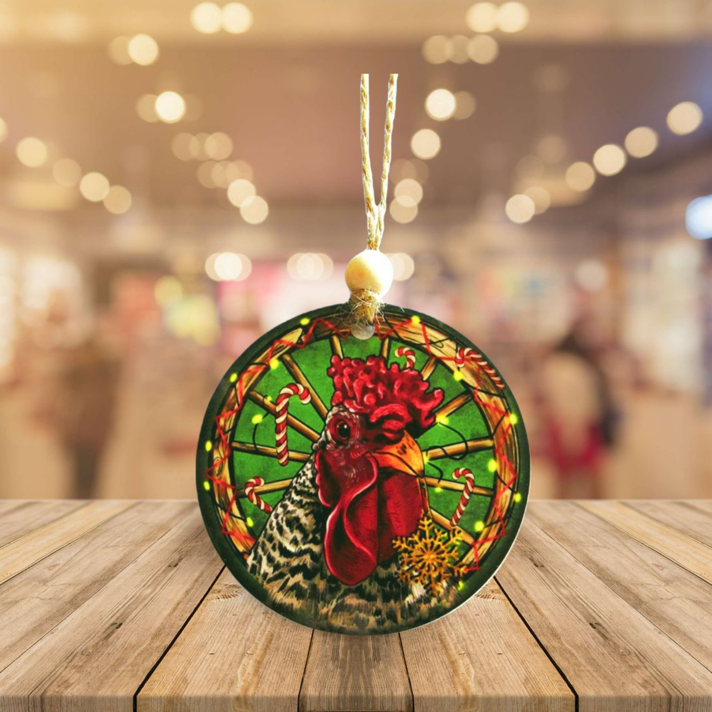Round Shaped Sublimated Ornament