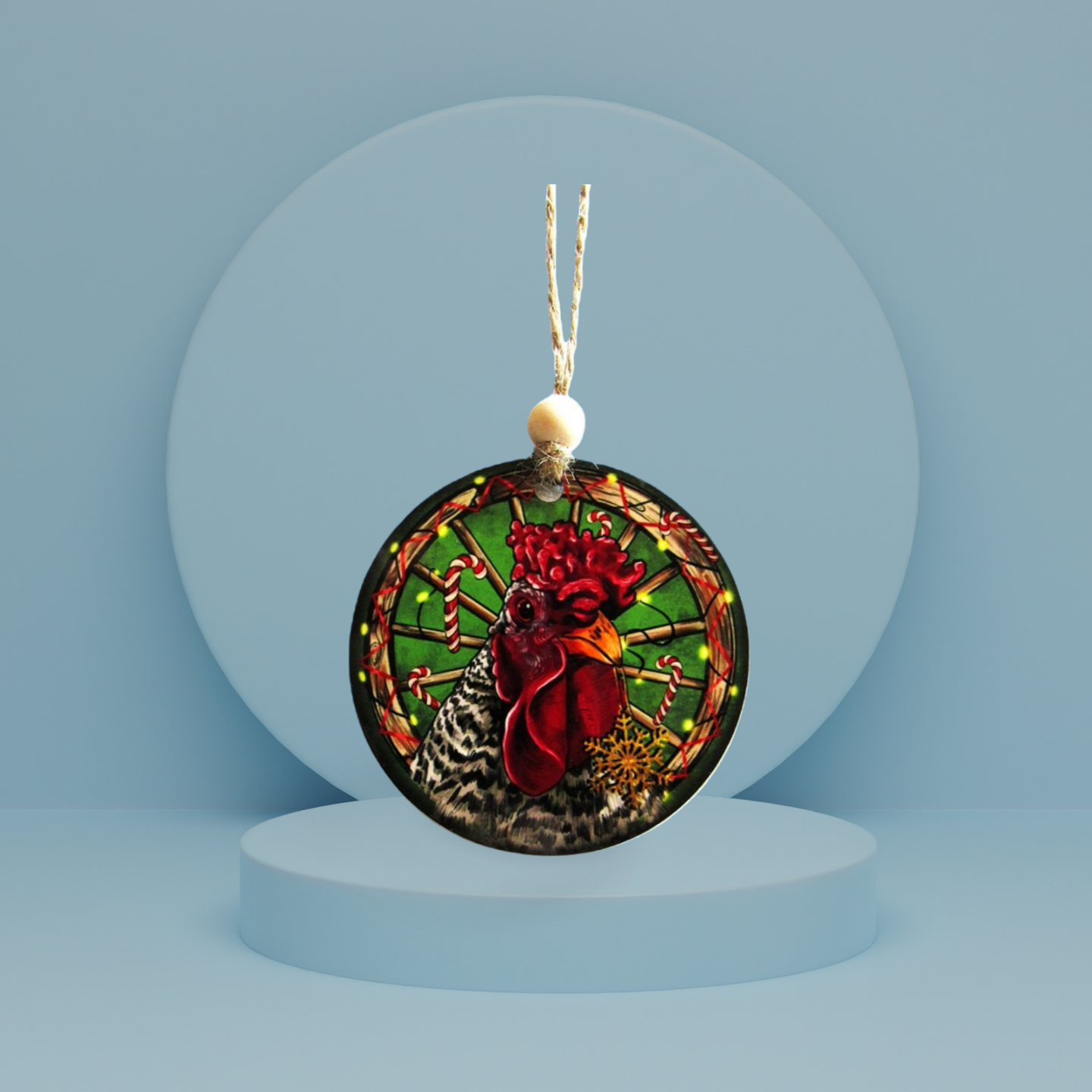 Round Shaped Sublimated Ornament