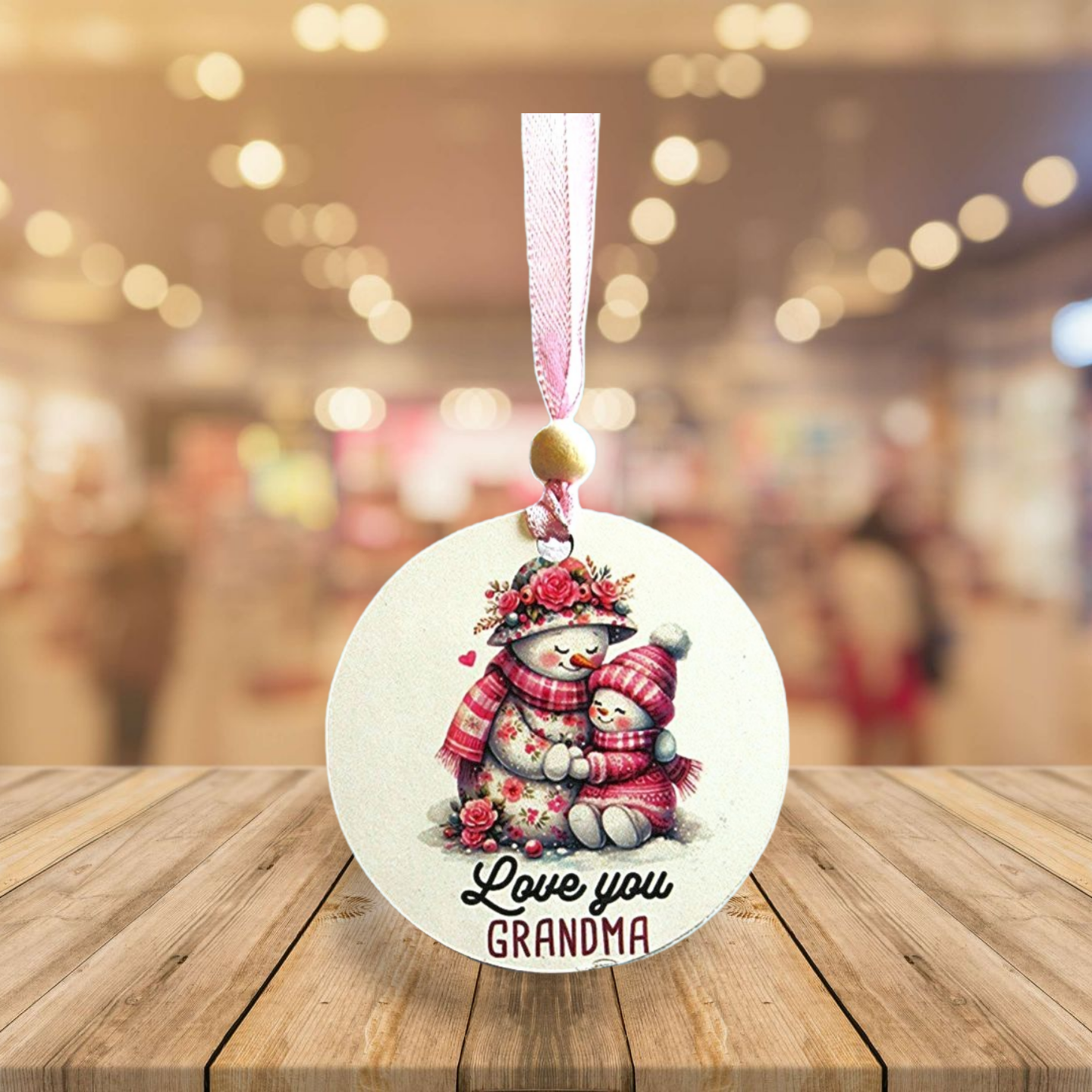 Round Shaped Sublimated Ornament