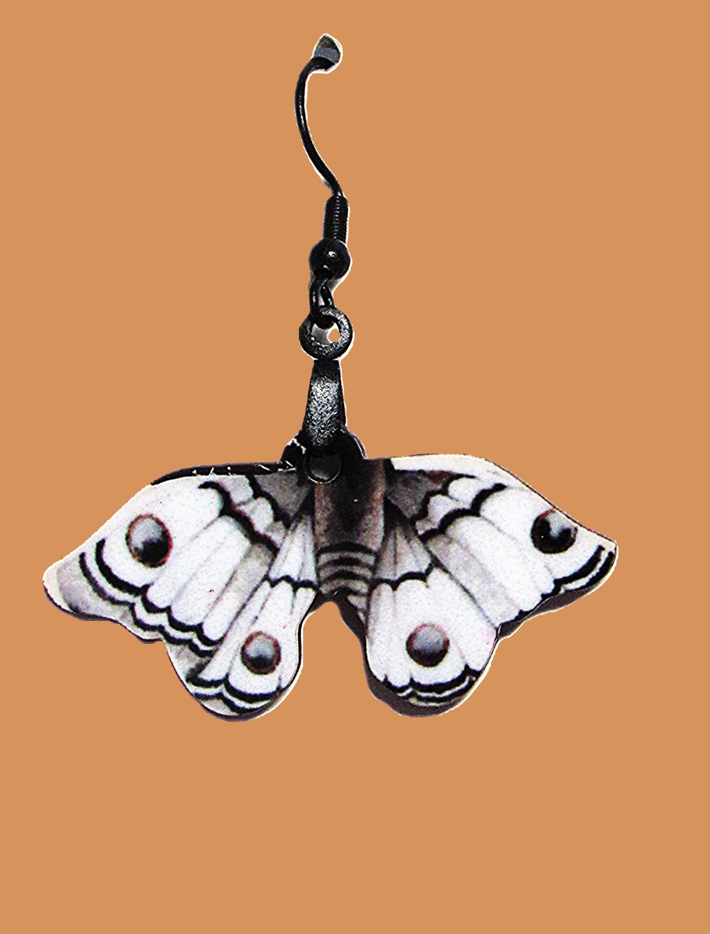 Moth Shaped Sublimated Earring 1 inch