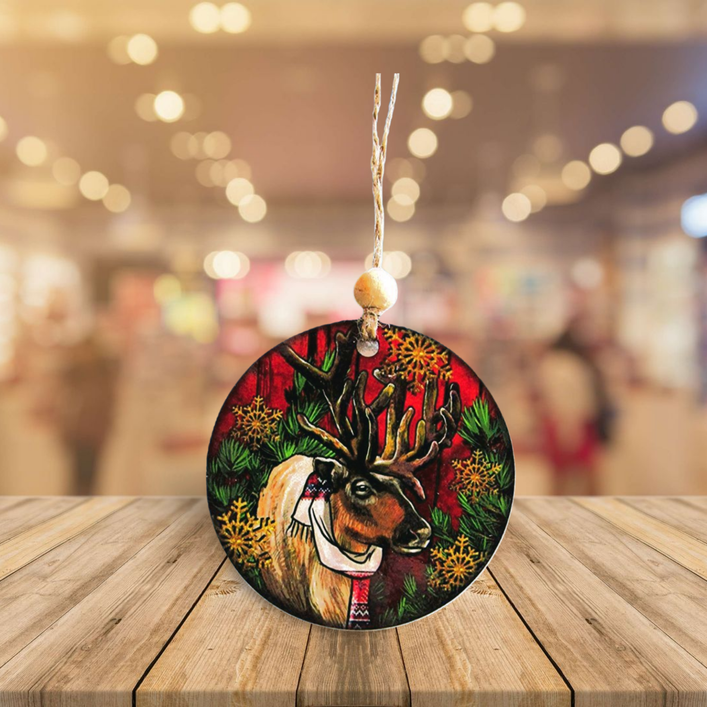 Round Shaped Sublimated Ornament