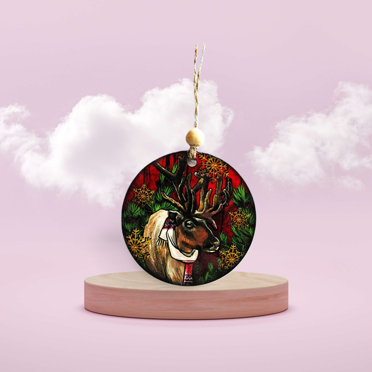 Round Shaped Sublimated Ornament