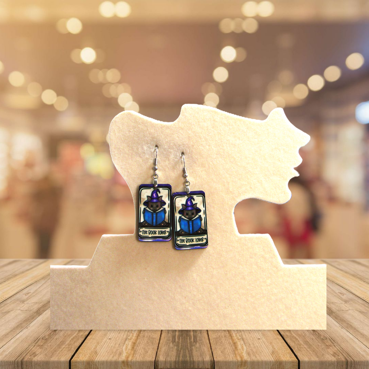 Tarot Card Shaped Sublimated Earrings