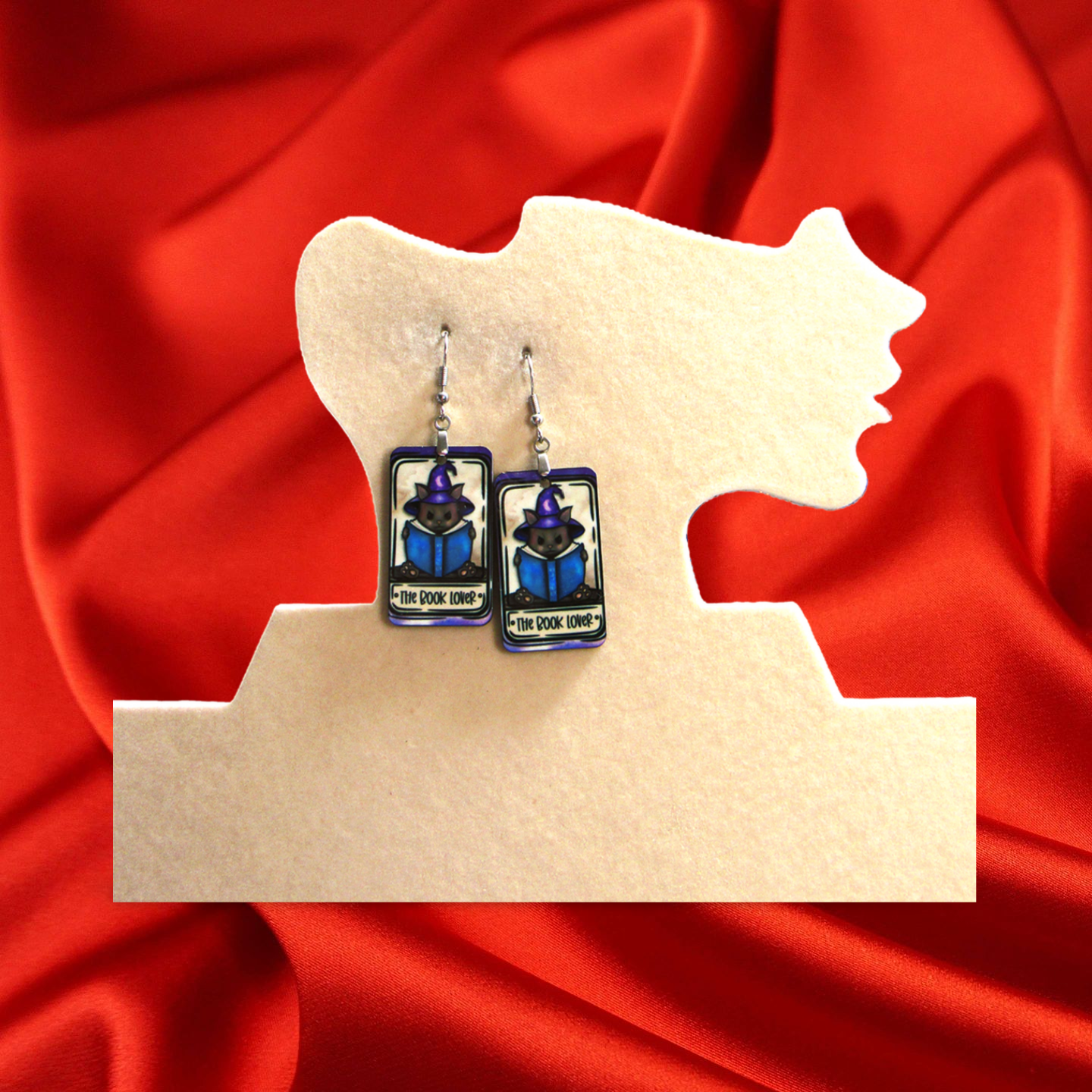 Tarot Card Shaped Sublimated Earrings