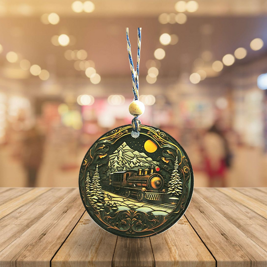 Round Shaped Sublimated Ornament