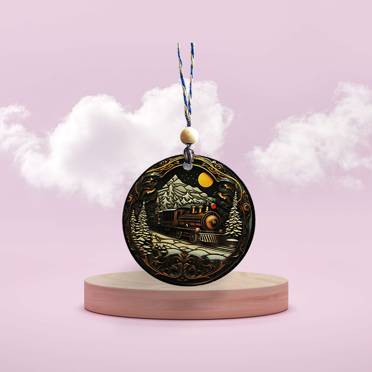 Round Shaped Sublimated Ornament