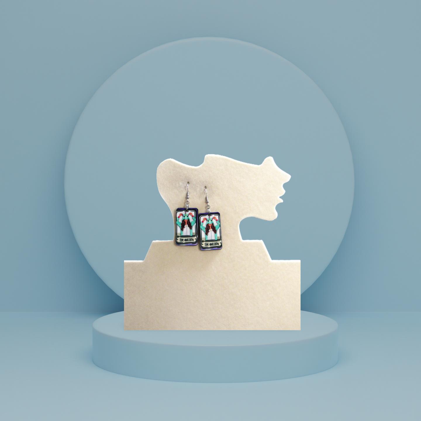 Tarot Card Shaped Sublimated Earrings