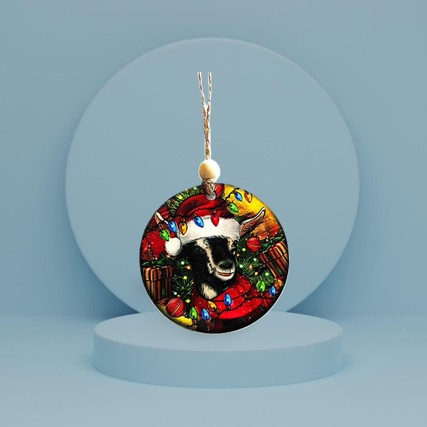 Round Shaped Sublimated Ornament