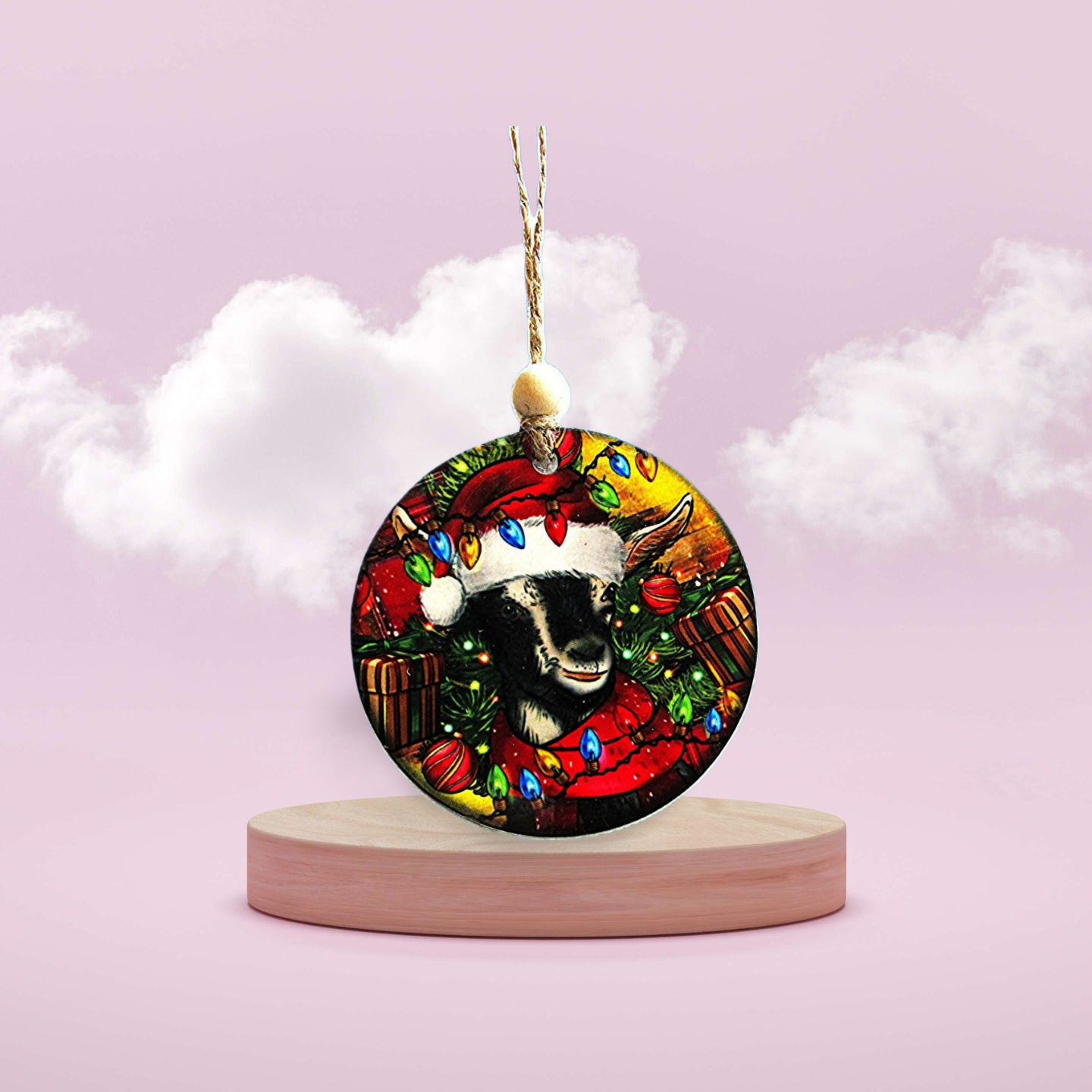 Round Shaped Sublimated Ornament