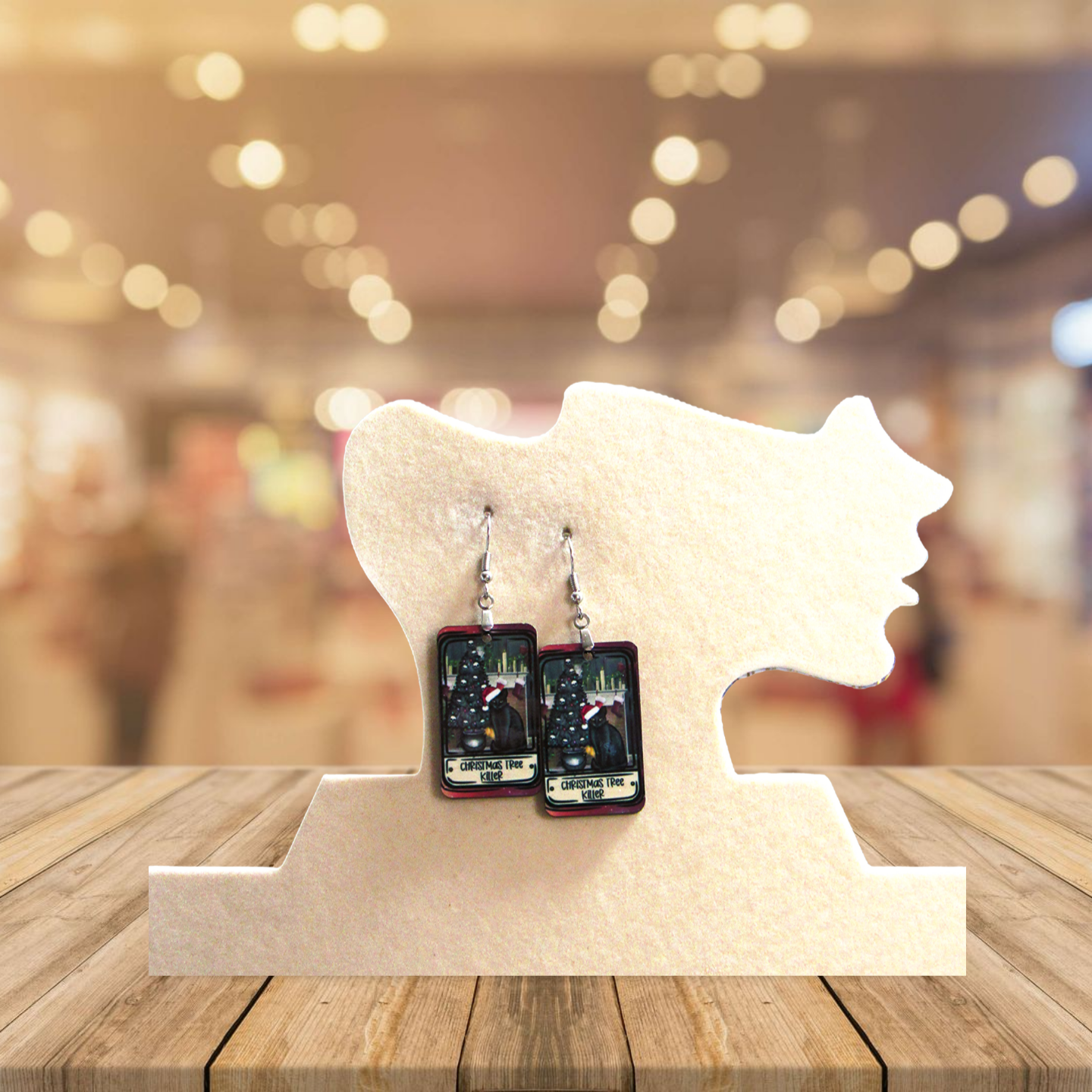 Tarot Card Shaped Sublimated Earrings