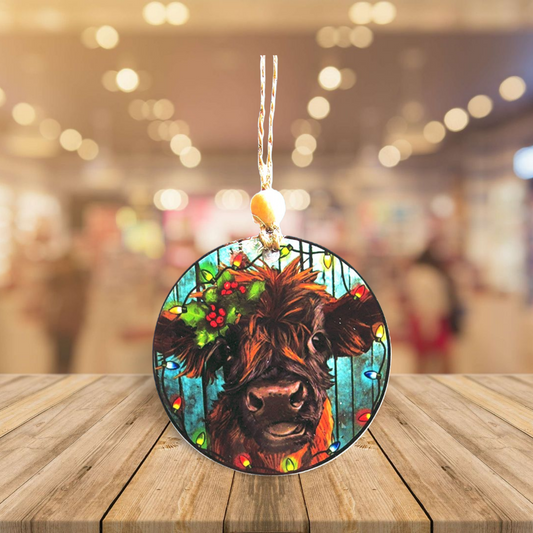 Round Shaped Sublimated Ornament