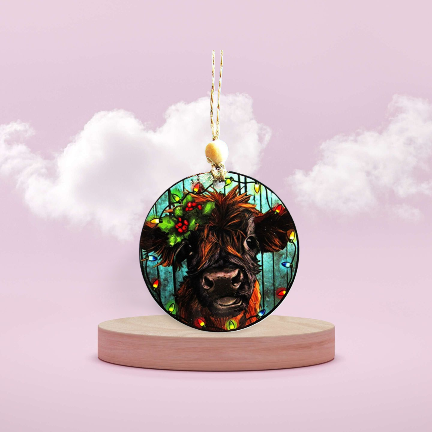 Round Shaped Sublimated Ornament