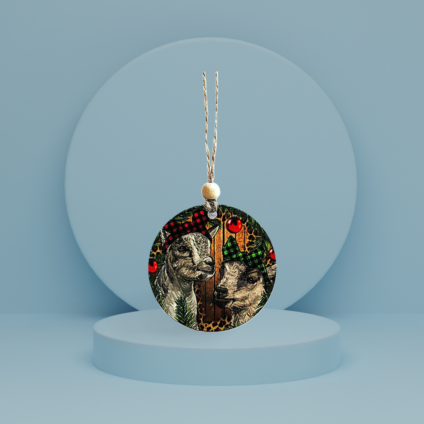 Round Shaped Sublimated Ornament