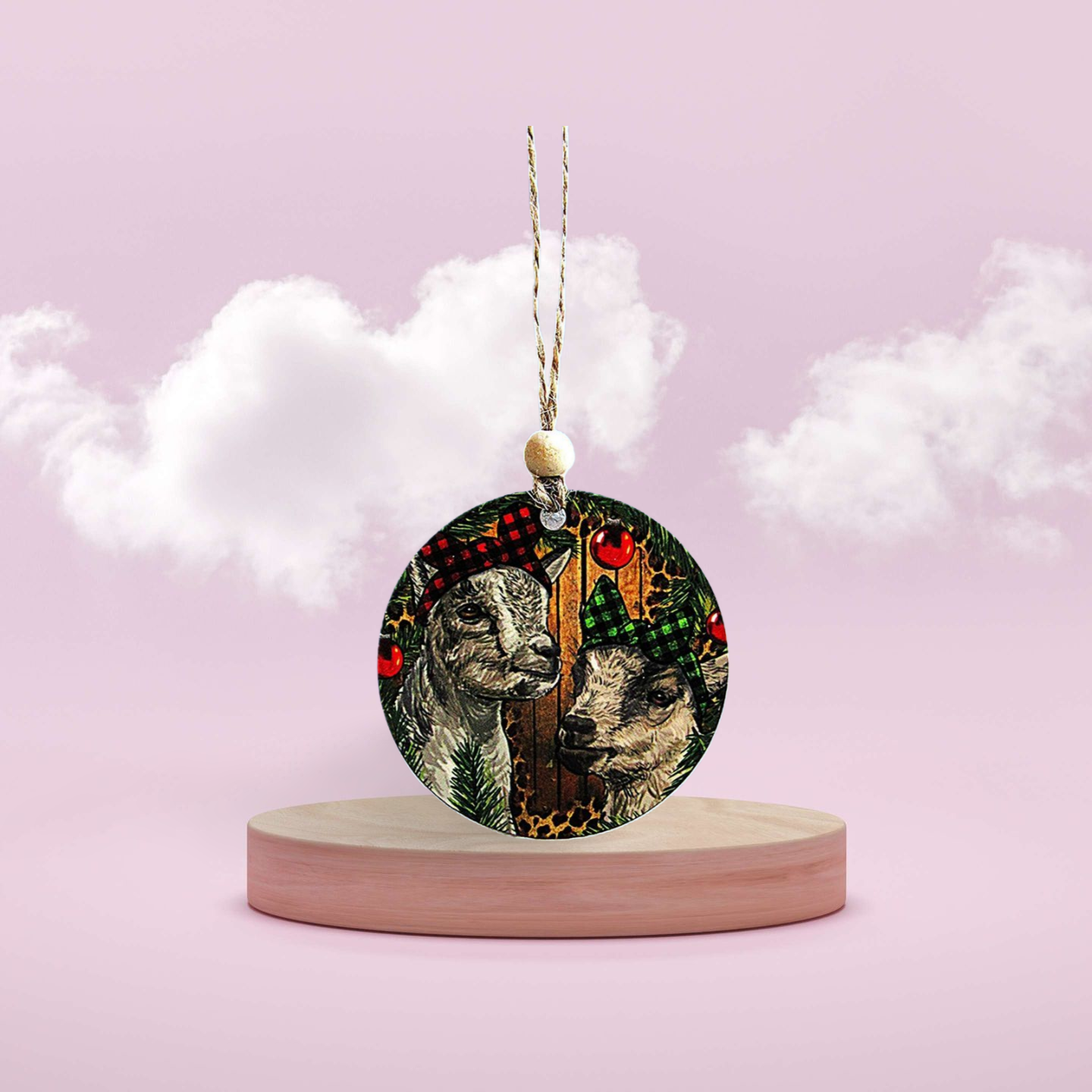 Round Shaped Sublimated Ornament