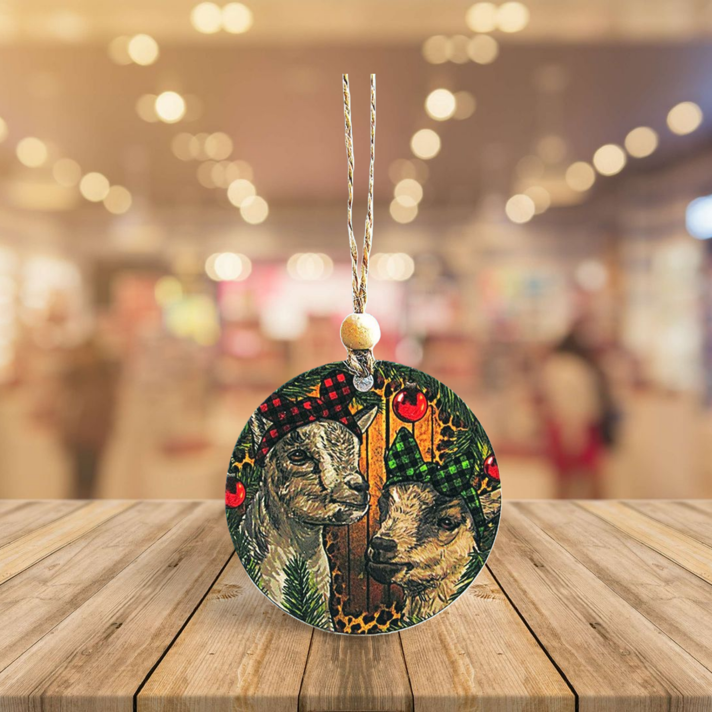 Round Shaped Sublimated Ornament