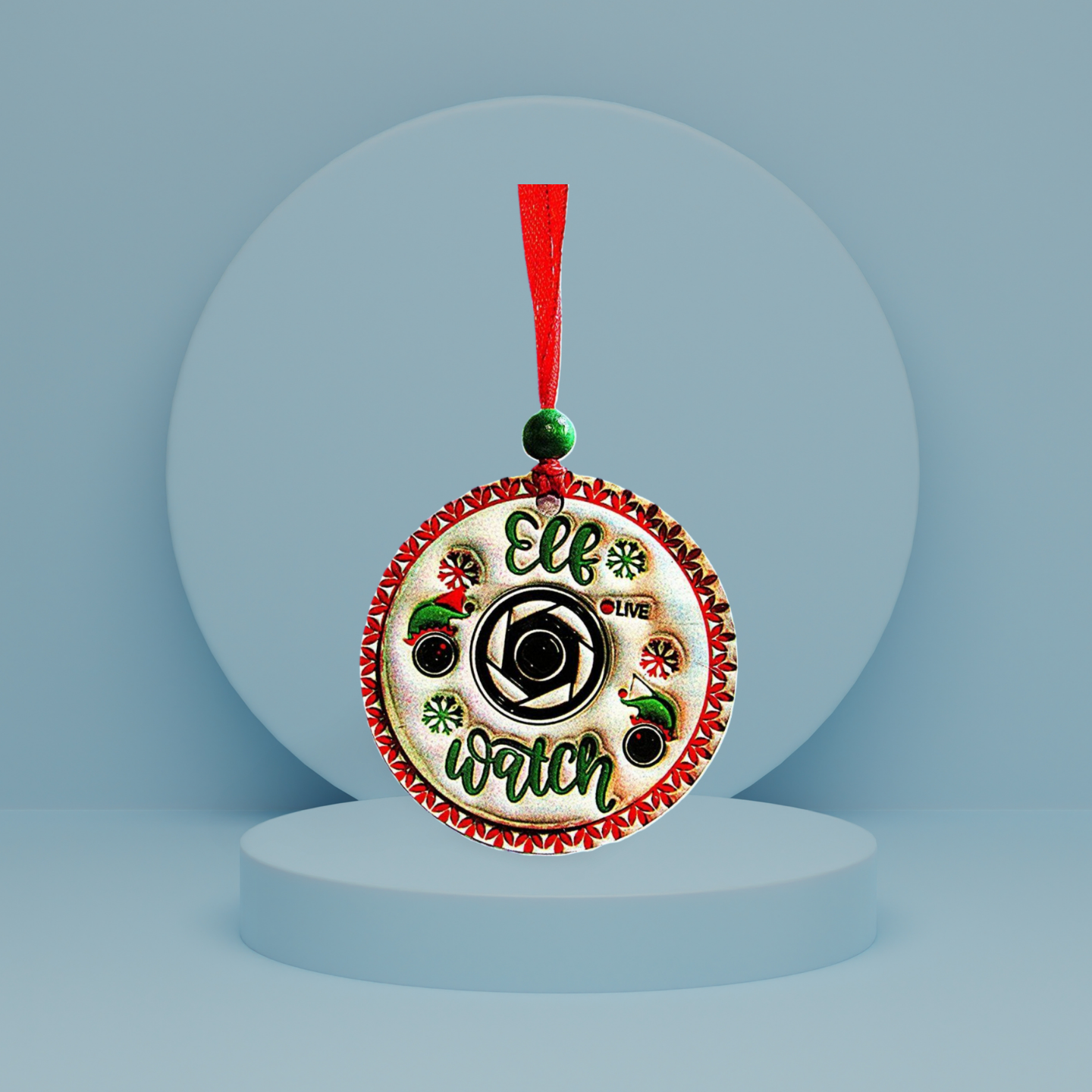 Round Shaped Sublimated Ornament