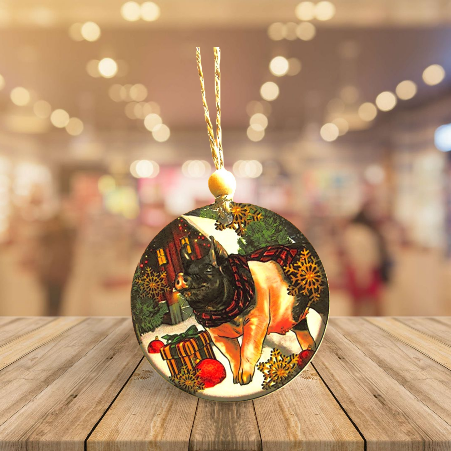 Round Shaped Sublimated Ornament