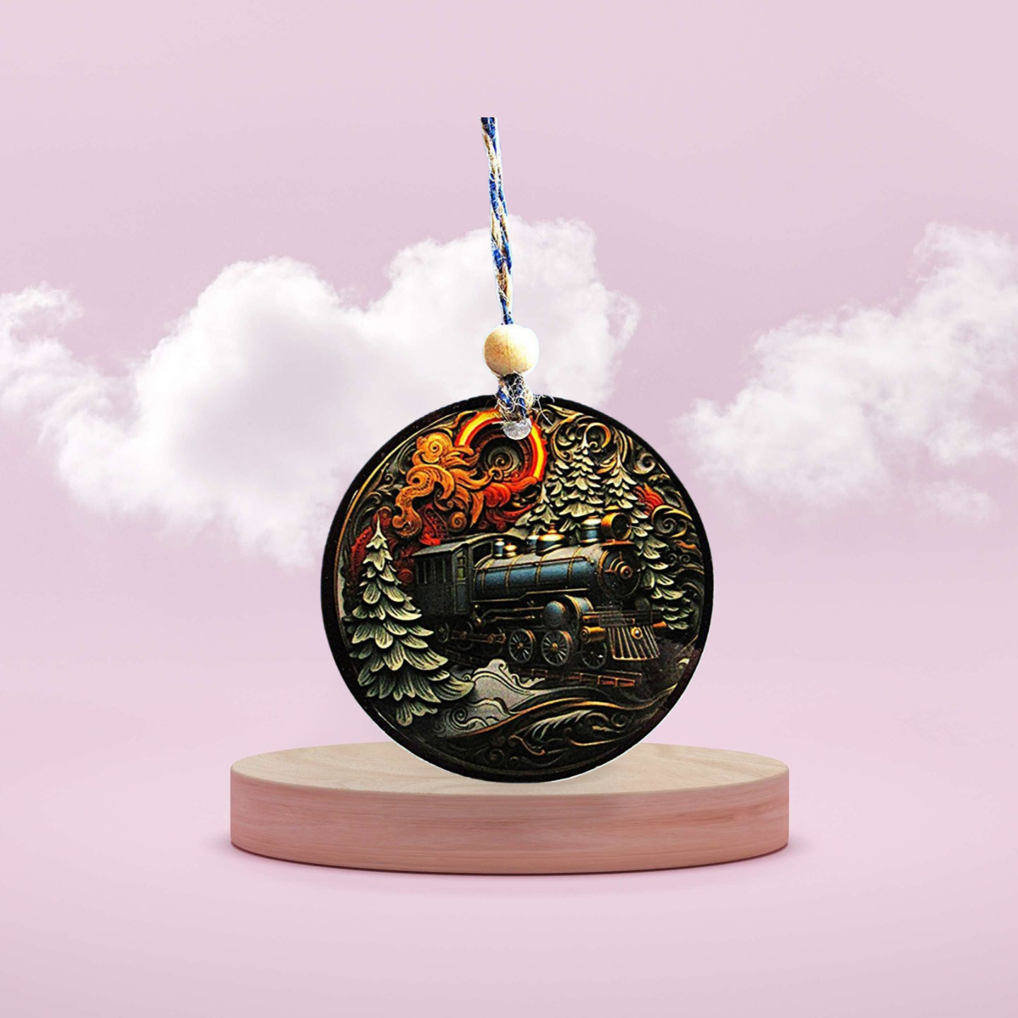 Round Shaped Sublimated Ornament