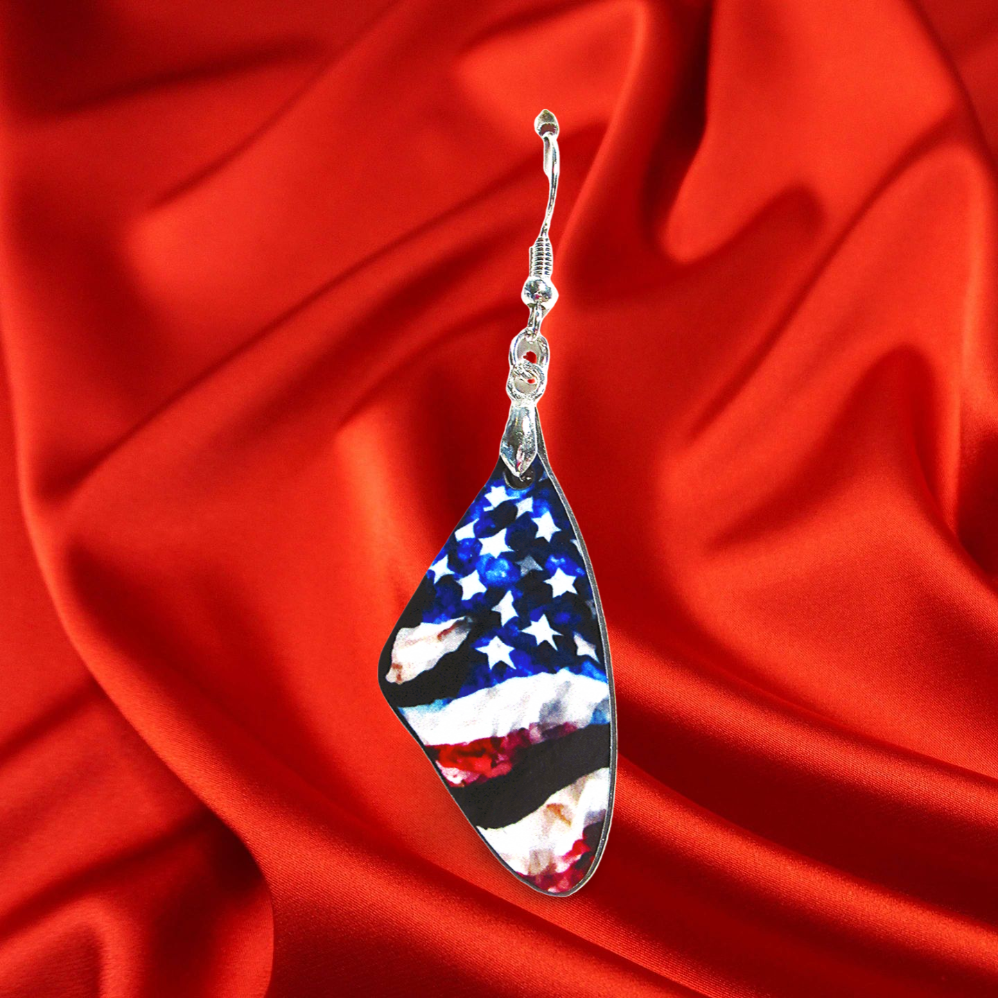 Wing Shaped Sublimated Earring 1.5 inch