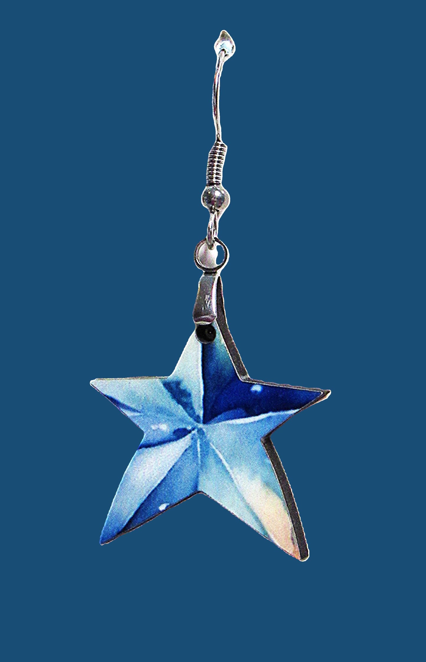 Star Shaped Sublimated Earrings 1 inch