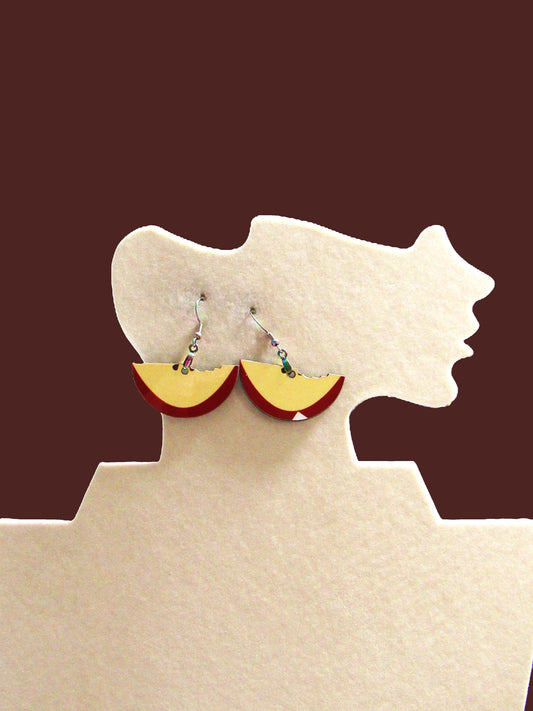 Fruit Wedge Shaped Sublimated Earrings 1.5 inch