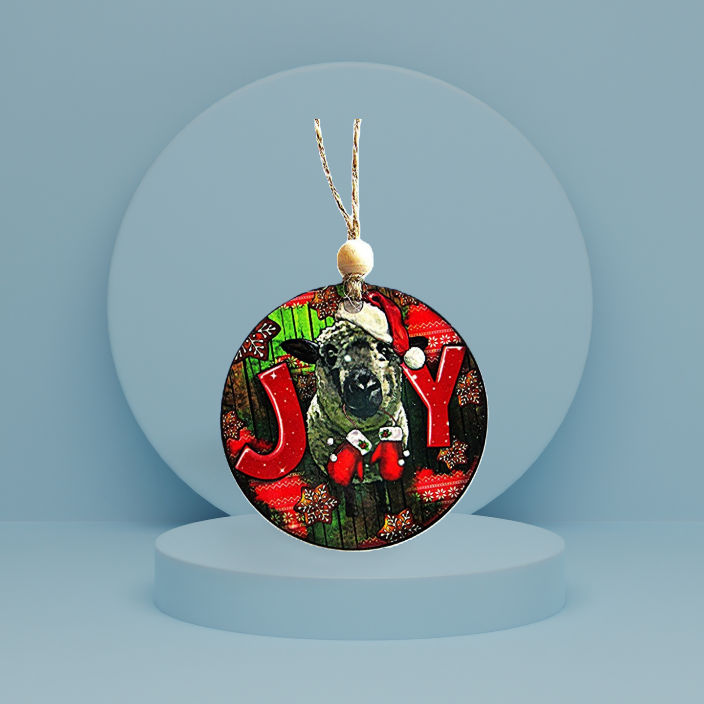Round Shaped Sublimated Ornament