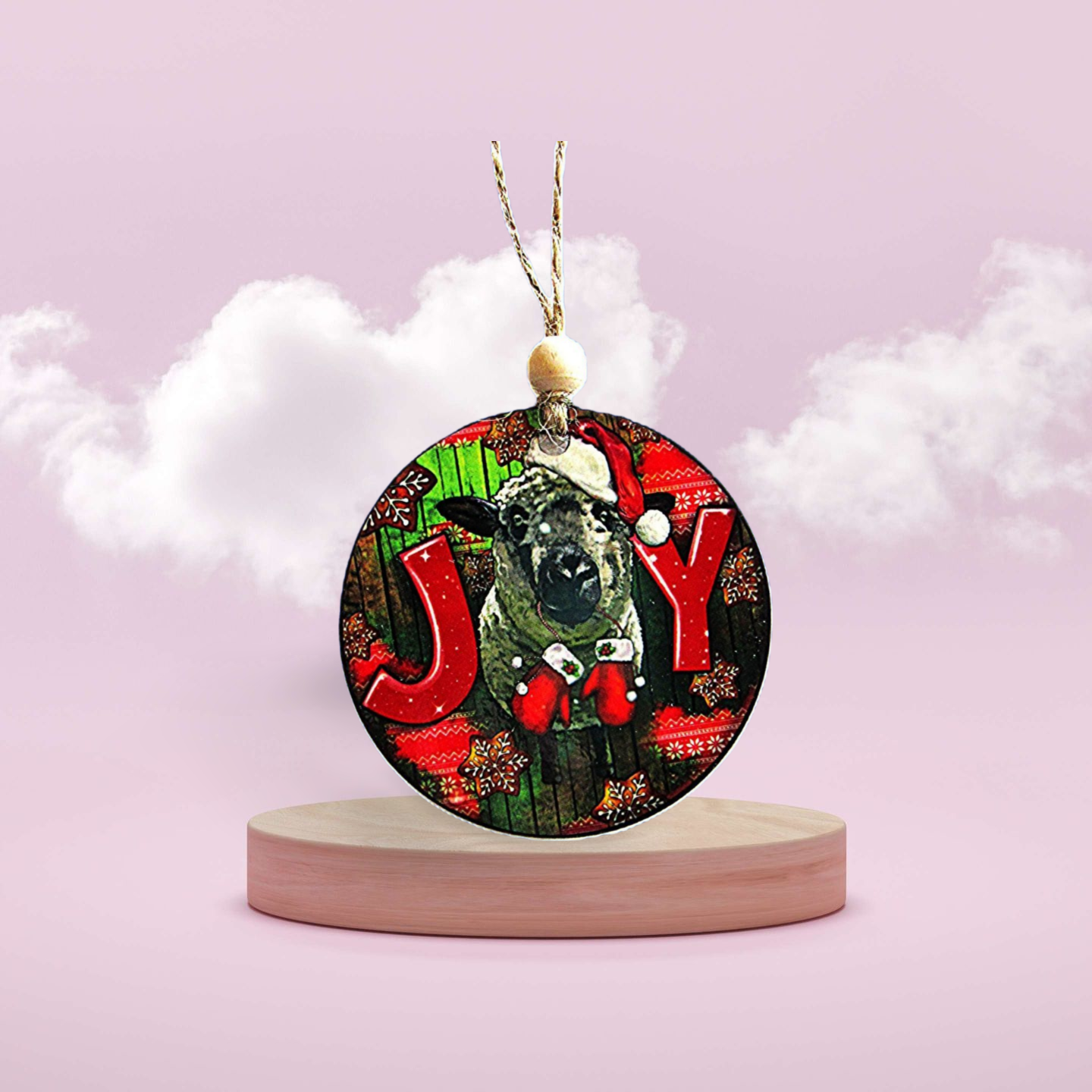 Round Shaped Sublimated Ornament