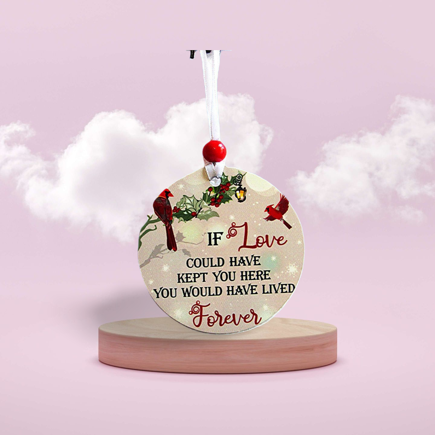 Round Shaped Sublimated Ornament