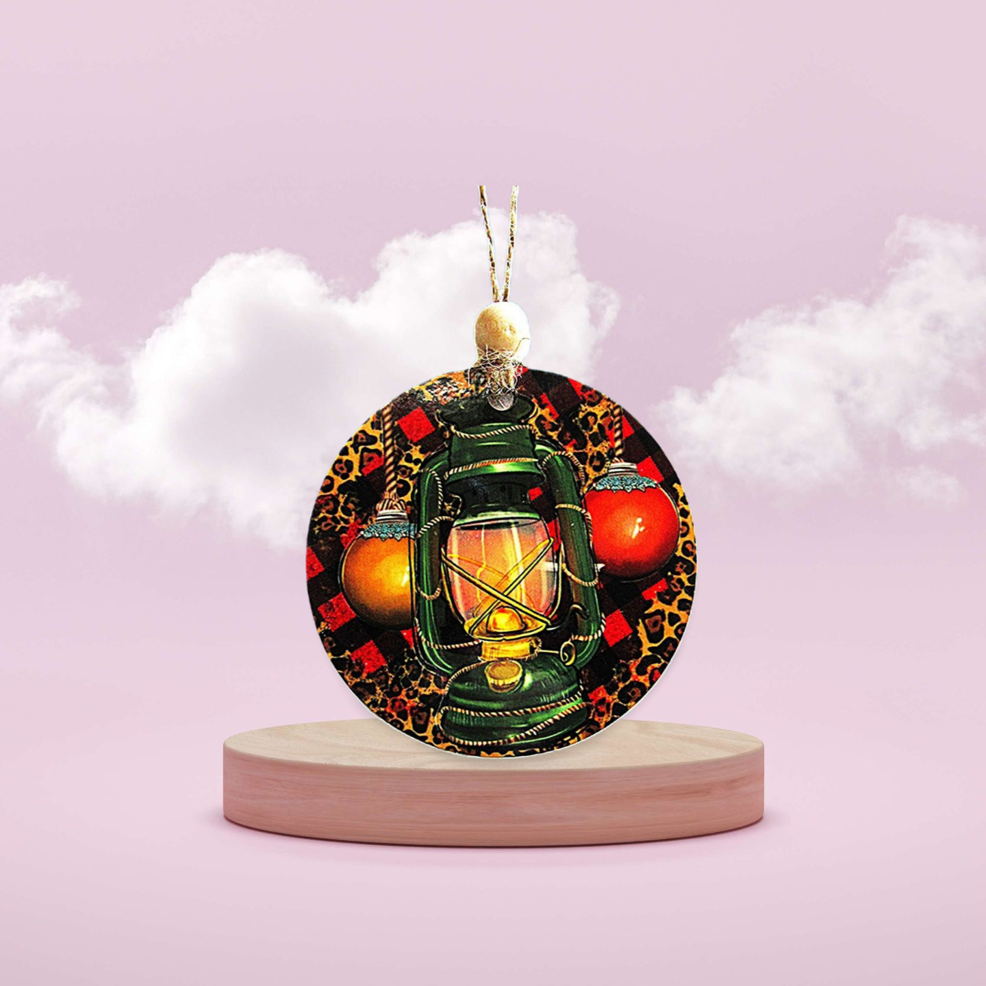 Round Shaped Sublimated Ornament