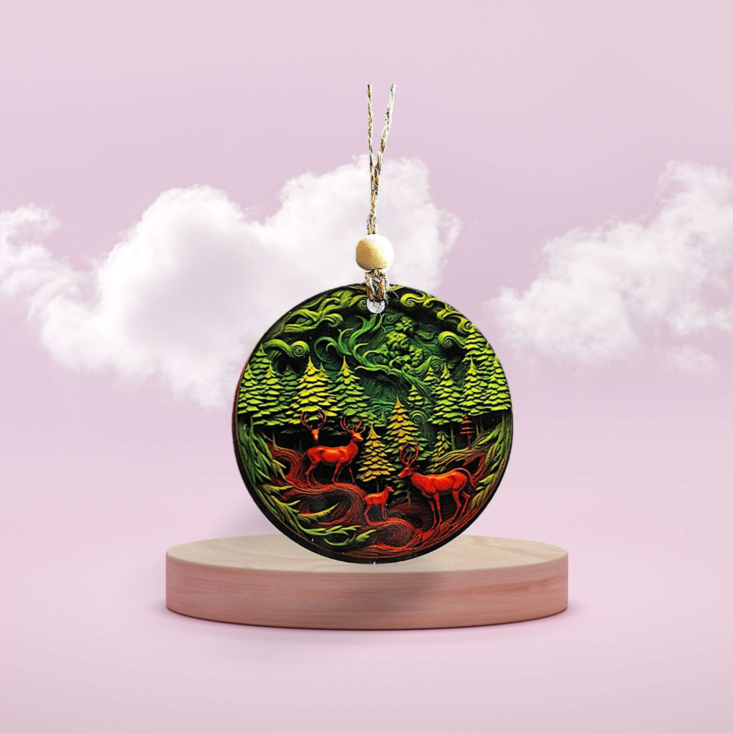 Round Shaped Sublimated Ornament