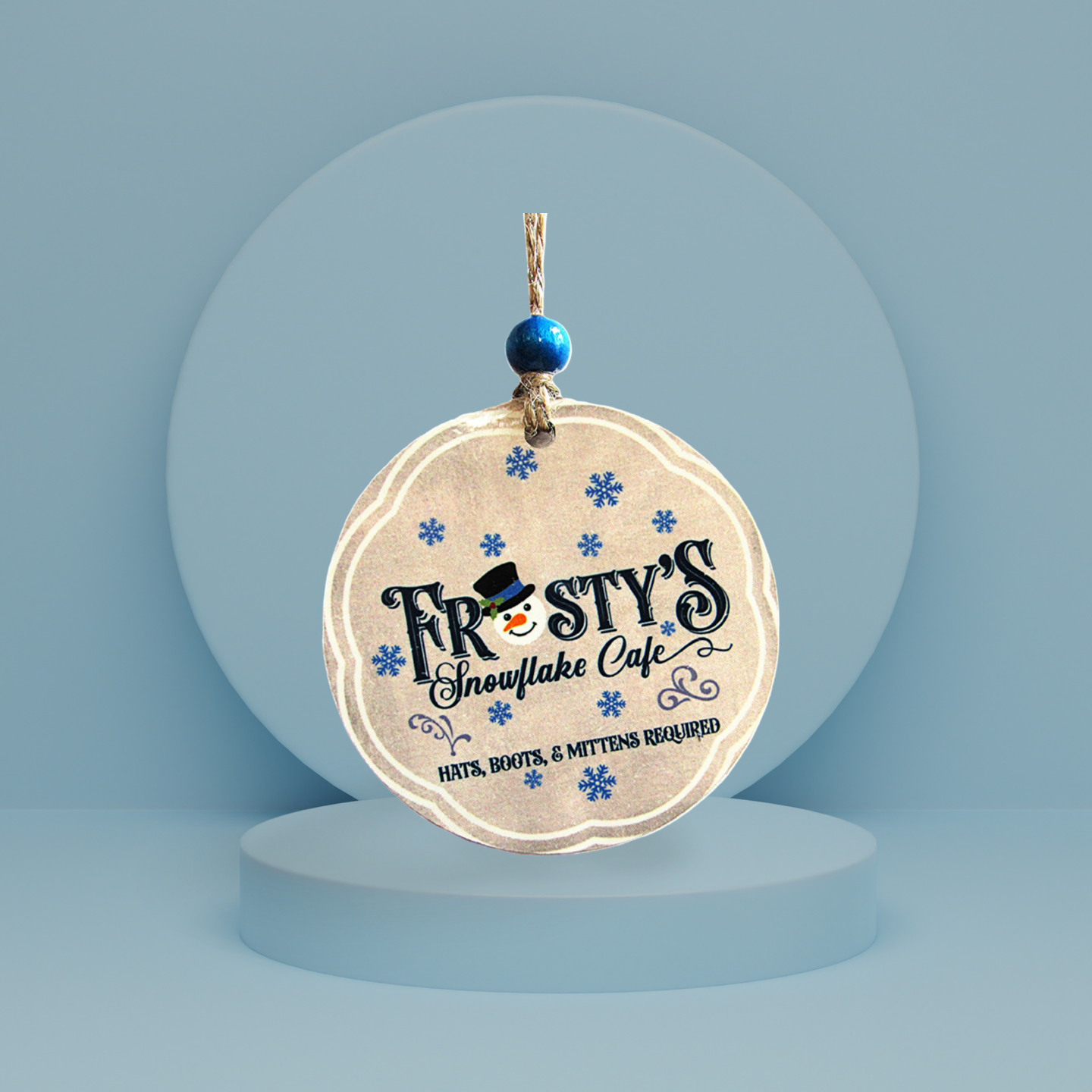 Round Shaped Sublimated Ornament