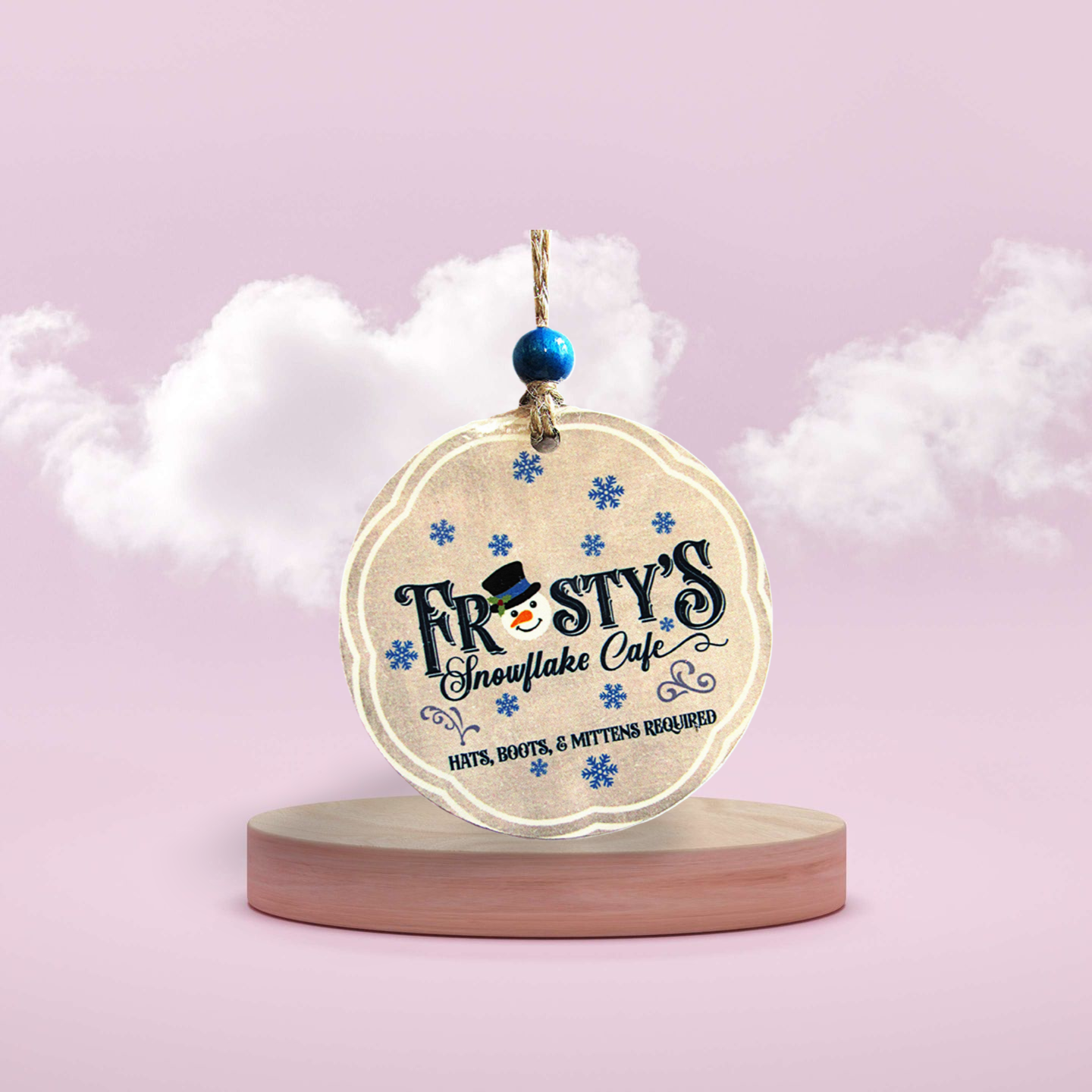 Round Shaped Sublimated Ornament