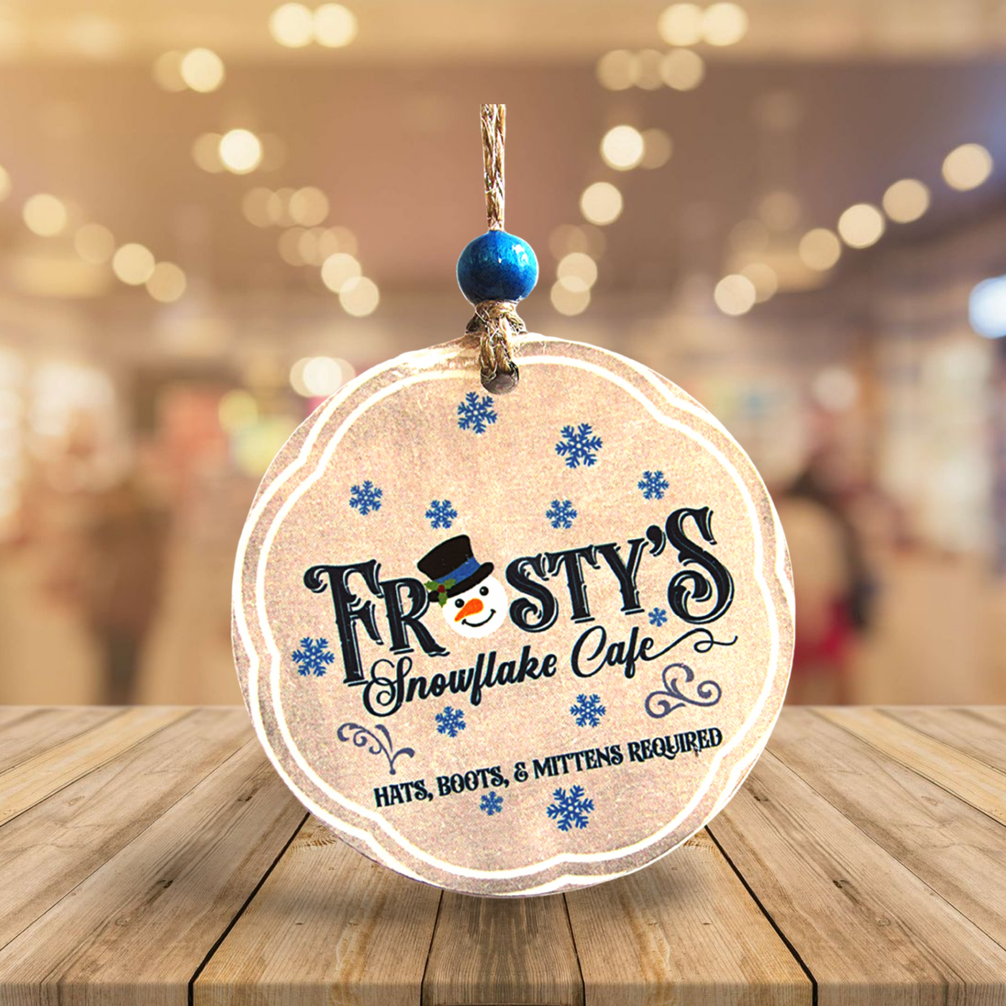 Round Shaped Sublimated Ornament