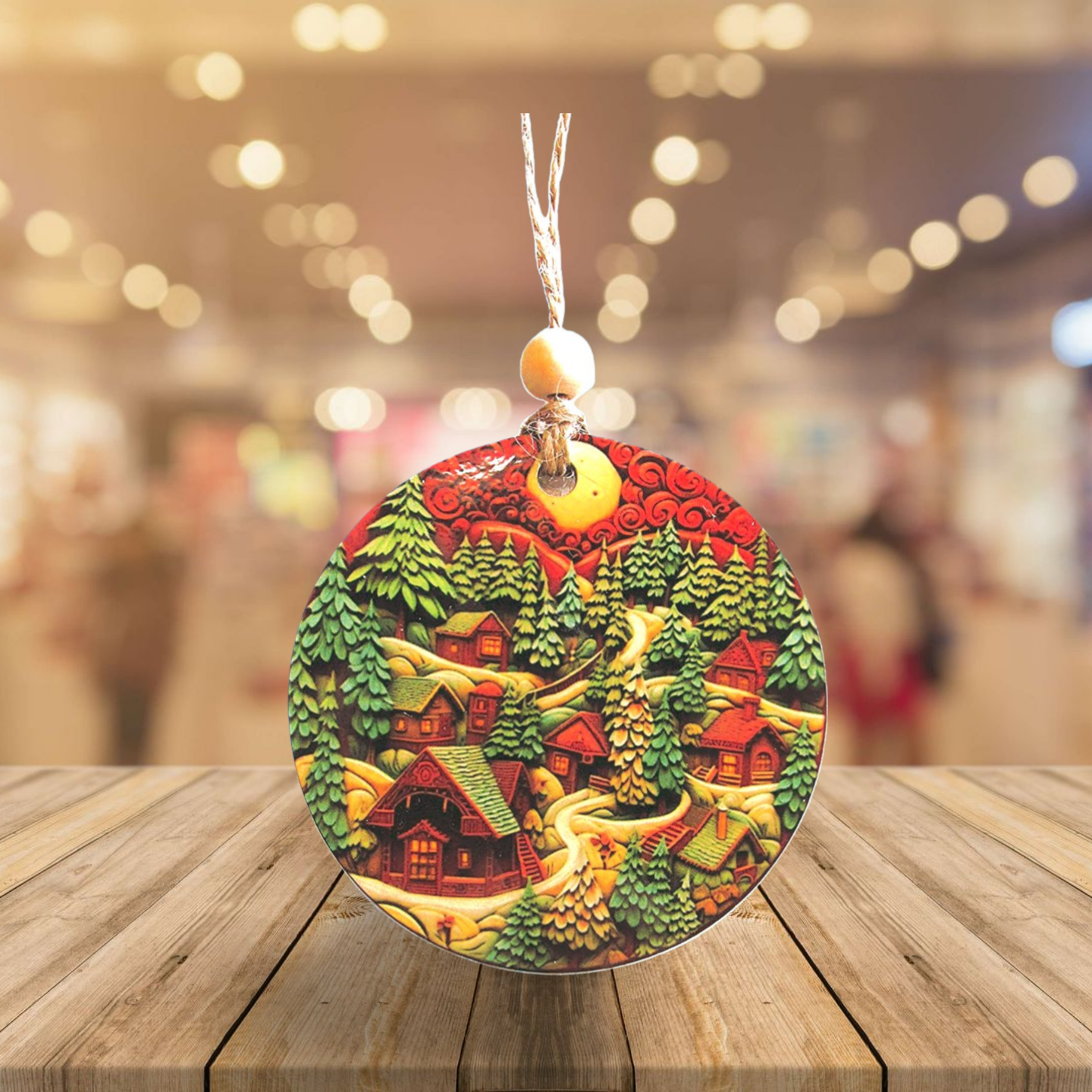 Round Shaped Sublimated Ornament