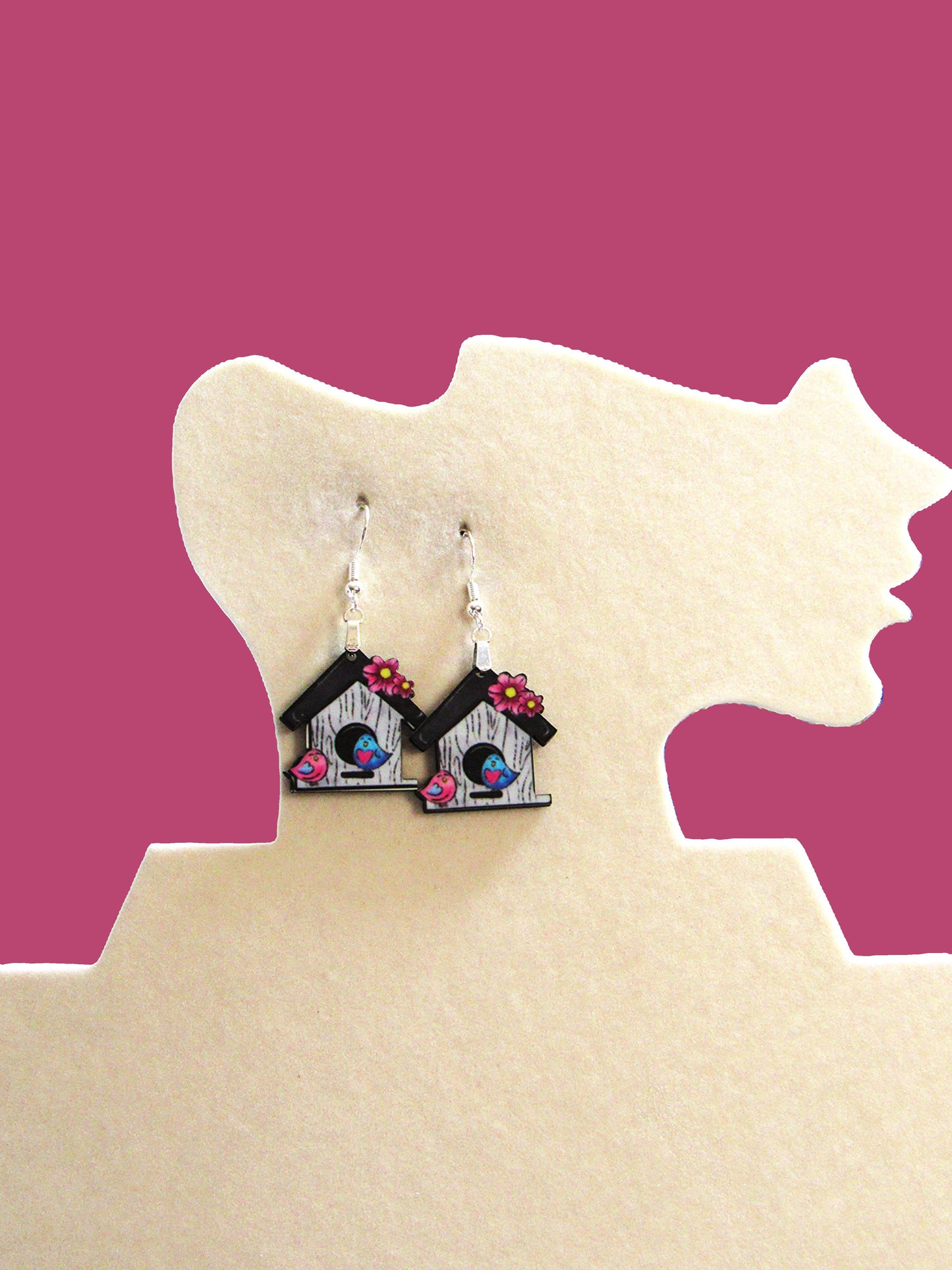 Birdhouse Shaped Earring