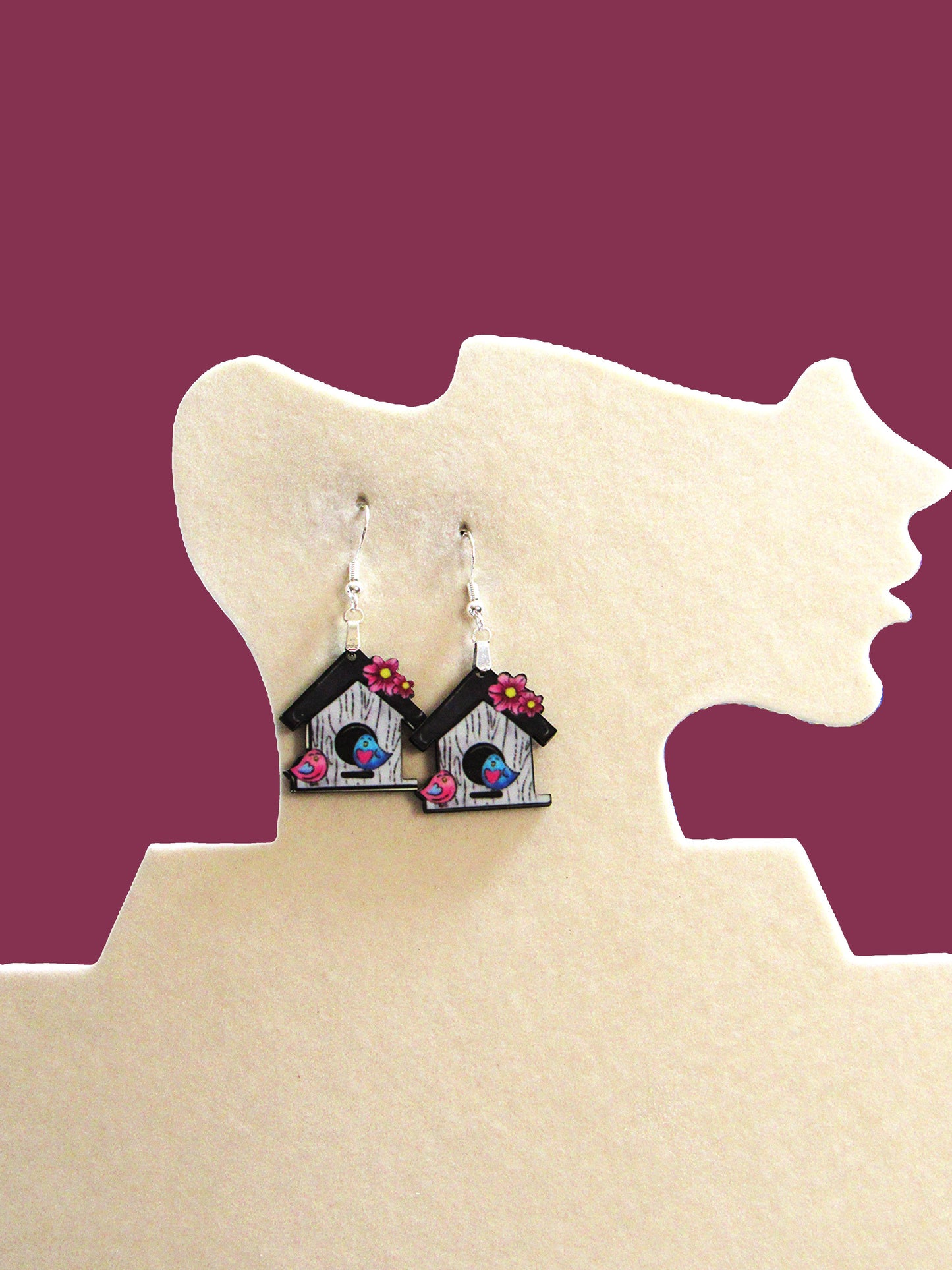 Birdhouse Shaped Earring